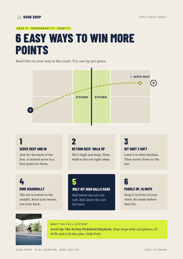 The free cheat sheet: 6 easy ways to win more points